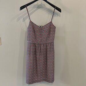 NWOT J Crew pink and blue dress